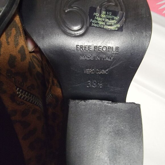 NEW Free People Brayden Western Boots Leopard Festival Cowgirl Country Women 8.5 - Picture 7 of 8